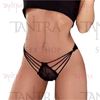 Tanga con tiras negra